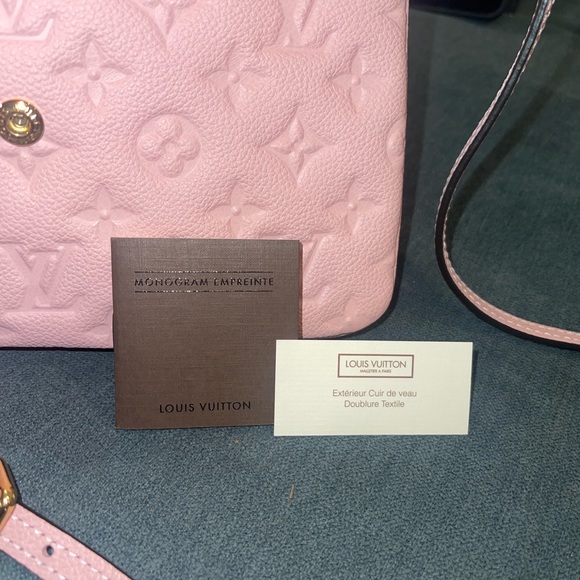 Louis Vuitton Twinset Crossbody Monogram Empreinte Rose Ballerine - Picture 6 of 13